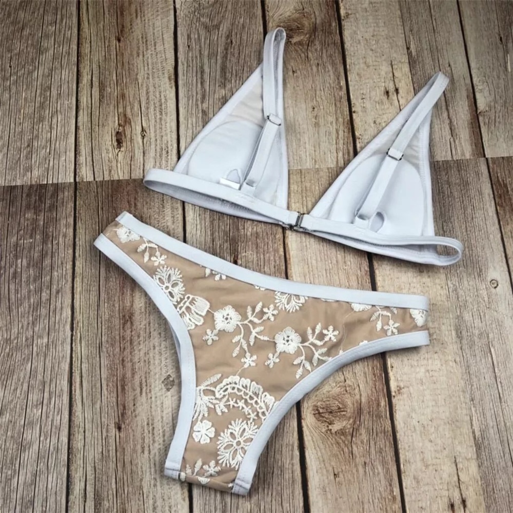 Caicos Stiched Lace Bohemian Overlay Bikini - Picture 3 of 13